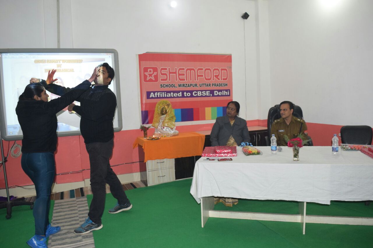 Girls' Safety workshop by Deepti Shankar at Shemford School, Mirzapur. 